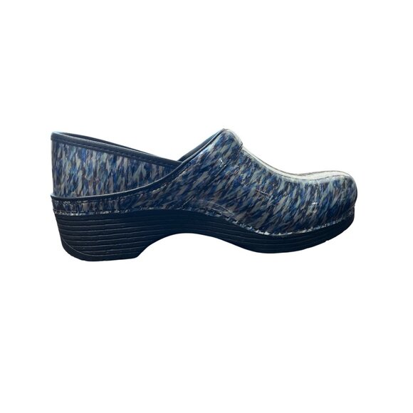 Dansko LT Pro Clog Blue Waves Patent Womens Size 42 EU / 11.5-12 US - Picture 6 of 10